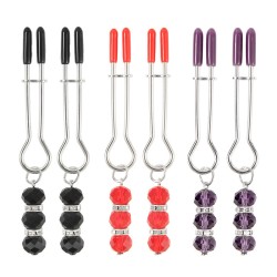 tweezer with beads nipple clamps