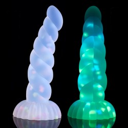 glowing larva colorful butt plug