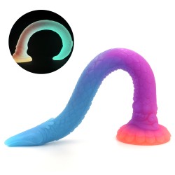 luminous mixed color 18 5 inch anal plug